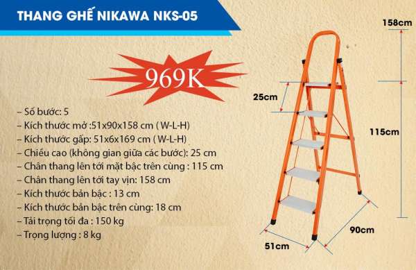 THANG GHẾ NIKAWA NKS- 05