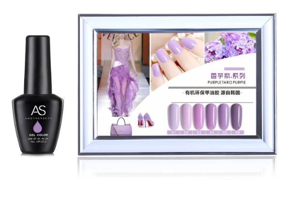 Set sơn móng gel AS tím purple 6 màu chai 15ml