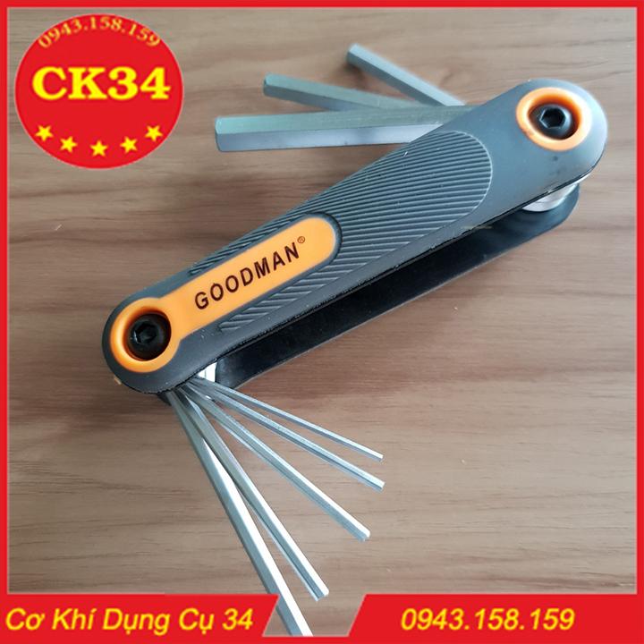 Bộ vặn ốc, vít Lục giác gập 8 đầu tiện lợi