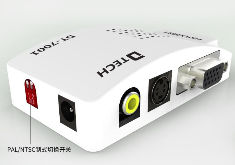 Bộ chuyển đổi VGA sang Svideo và AV Dtech DT-7001