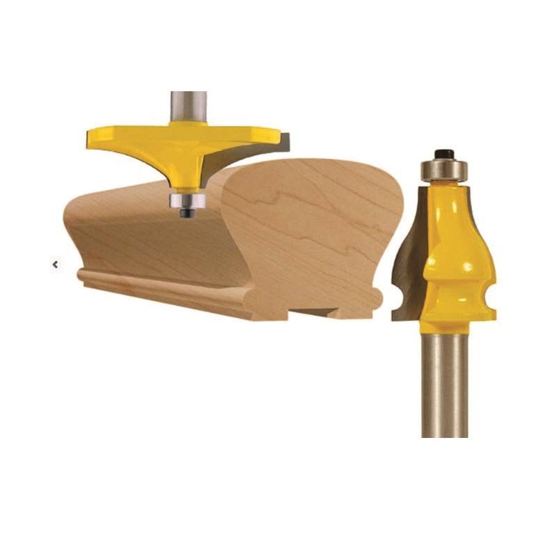 Bộ mũi phay gỗ đánh tay vịn cầu thang, cốt 12.7mm