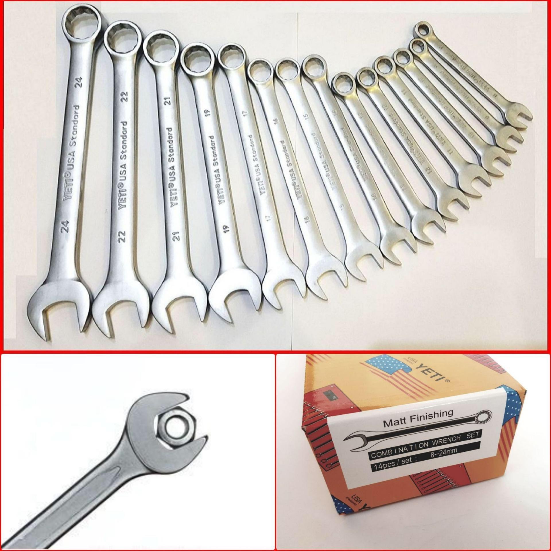 Bộ cờ lê yett 14 chi tiết 8-24