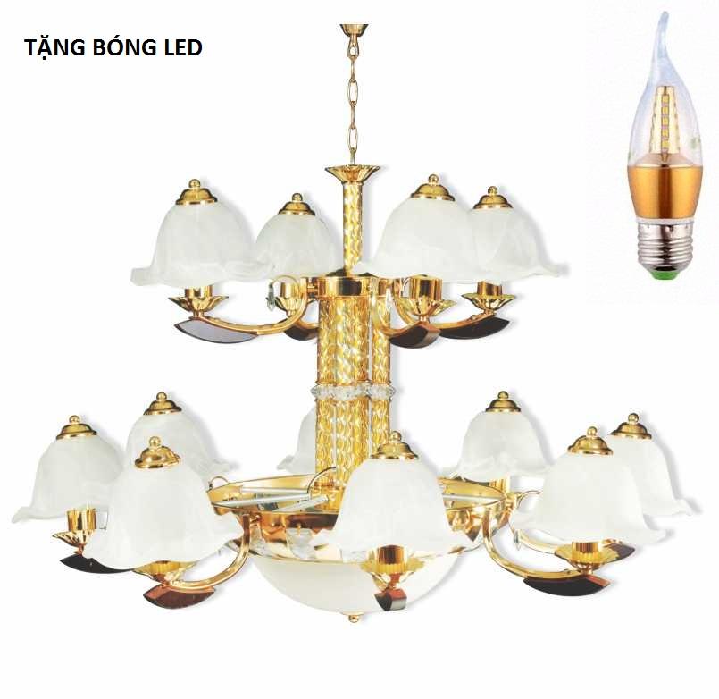 Đèn Chùm Phòng Khách Cao Cấp NC8903/12 - TẶNG BÓNG LED