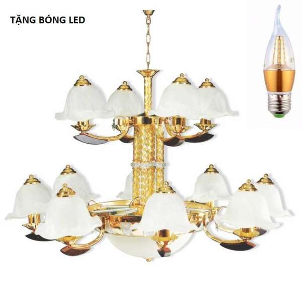 Đèn Chùm Phòng Khách Cao Cấp NC8903/12 - TẶNG BÓNG LED