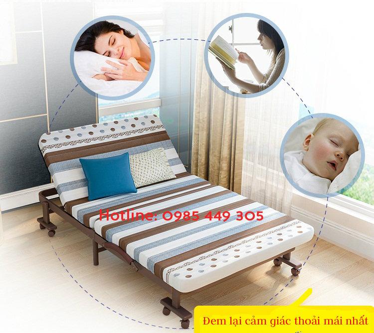 GIƯỜNG GẤP HÀN QUỐC RỘNG 75 PHÂN (HQ75)