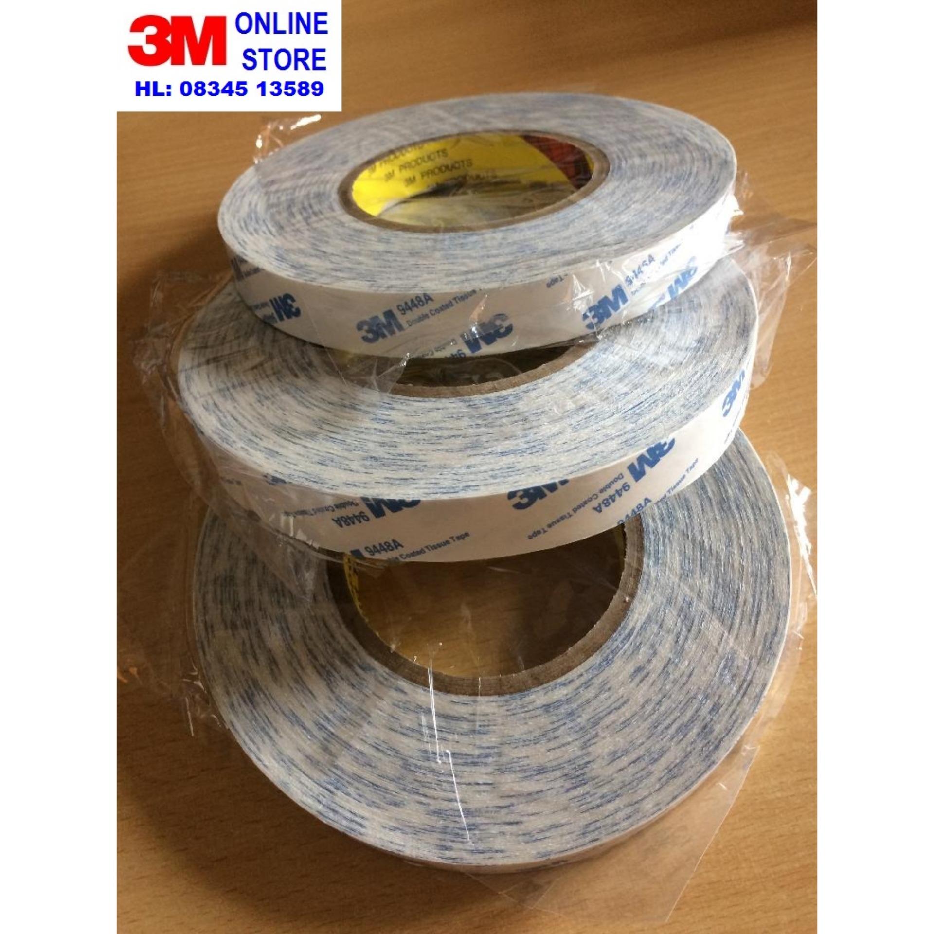 BĂNG KEO 2 MẶT 3M 9448A Khổ 20mm x 50m