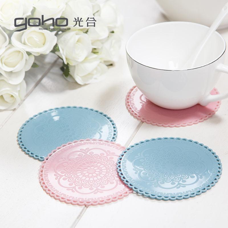 Silicone Chống Trượt Cốc Nước Miếng Lót Chén Trà Lót Cốc