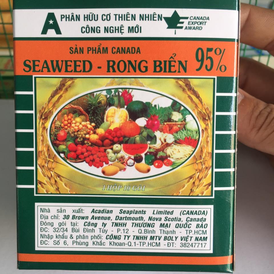 Phân bón lá seaweed rong biển 95% 10 gói