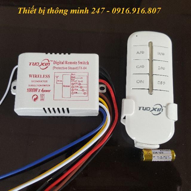 Bộ điều khiển 12VDC - 4 kênh