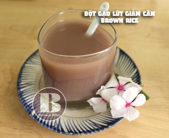 Bột và Trà gạo lứt giảm cân Brown Rice ( combo 2 sp )