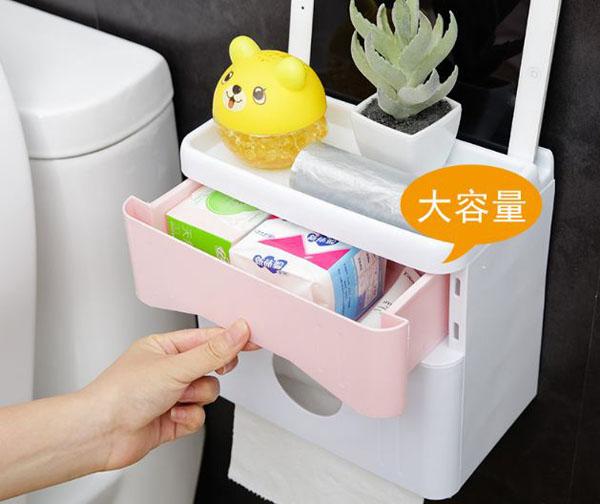 Hộp đựng giấy vệ sinh đa năng có ngăn kéo
