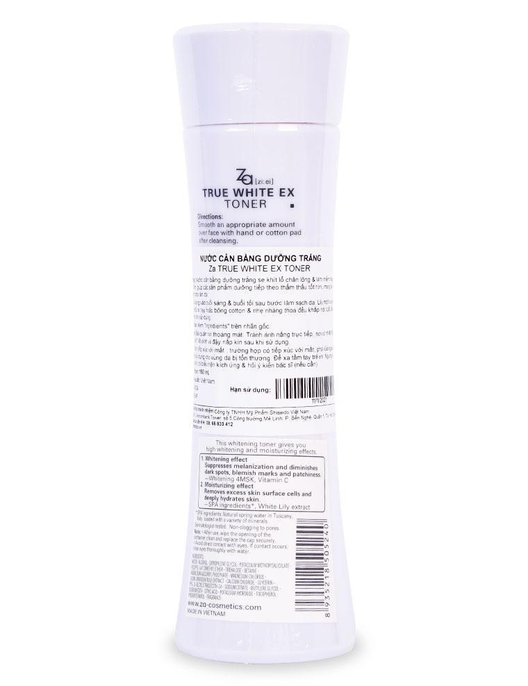 Nước Hoa Hồng ZA True White Ex Toner 150ML