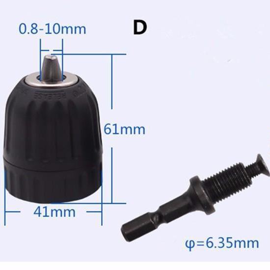 Đầu kẹp mũi khoan 0.8-10mm