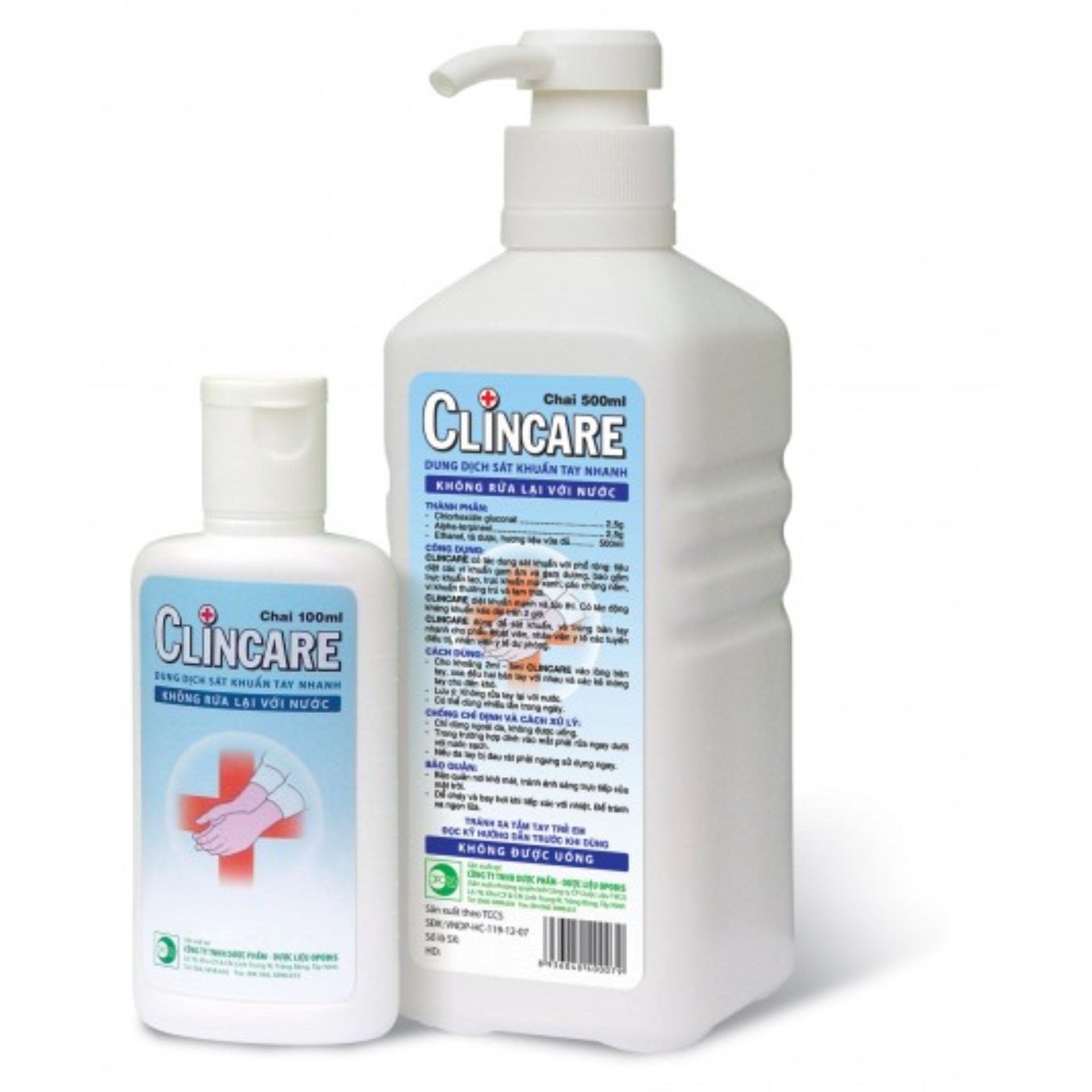 Dung dịch rửa tay sát khuẩn Clincare 500ml(...)