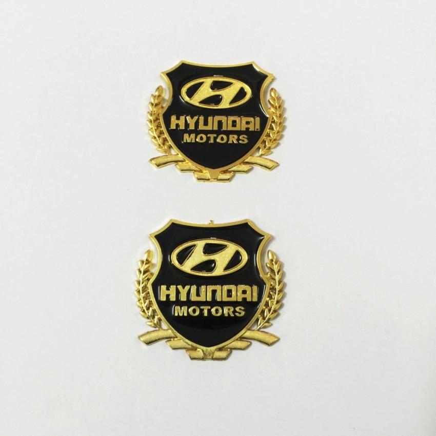 Huy hiệu logo bông lúa cho ô tô Huyndai
