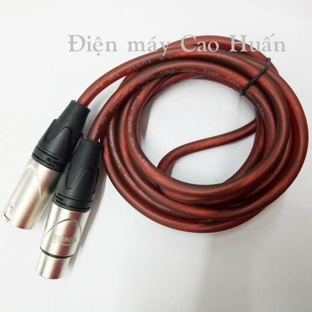 Dây Cáp Micro 2 Đầu Canon (XLR-XLR) 2m