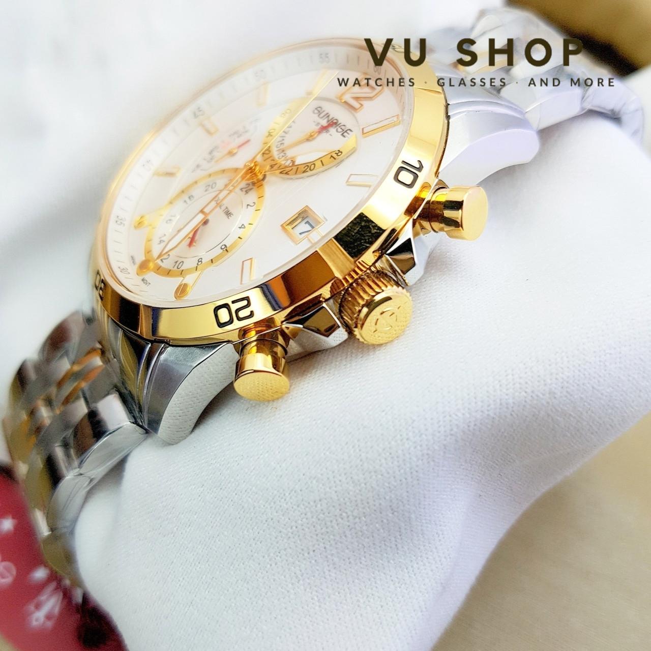 Thông tin chi tiết Đồng hồ nam SUNRISE 1172SA Dual time Chính hãng