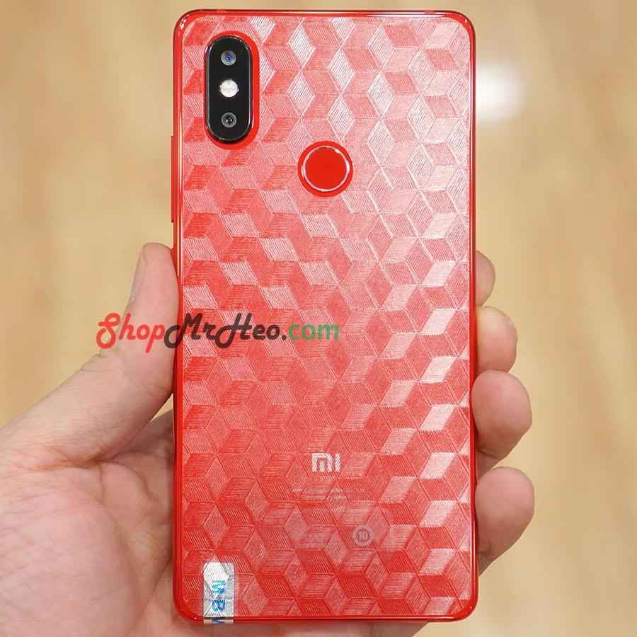 Bộ 3 skin dán mặt lưng vân 3d xiaomi mi 8 se - mi 8se