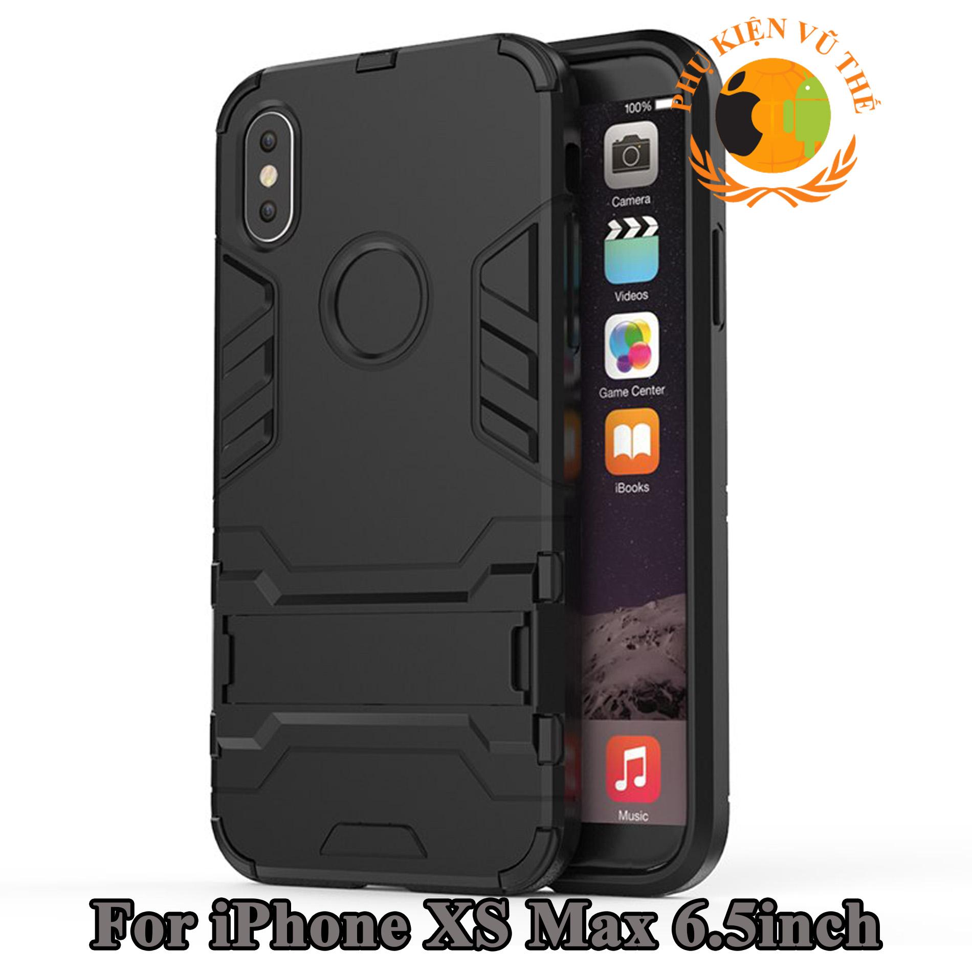 Ốp Lưng Chống Sốc Iron Man Cho iPhone XS MAX Có Dựng Lưng