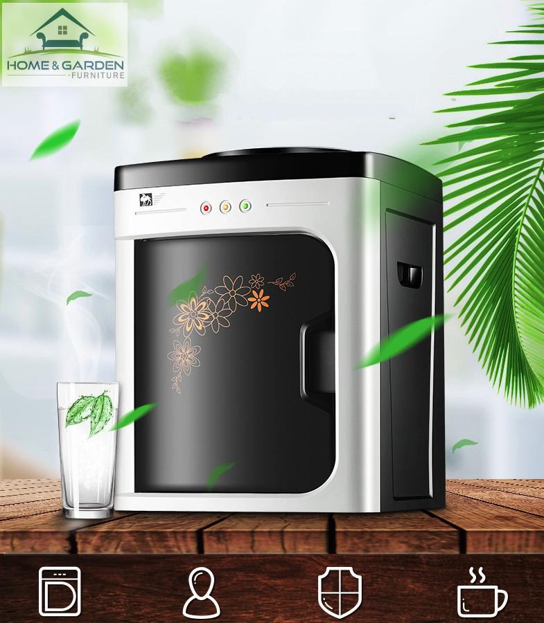 Máy nước uống nóng lạnh để bàn 550W 36cm Home and Garden (Black Silver)