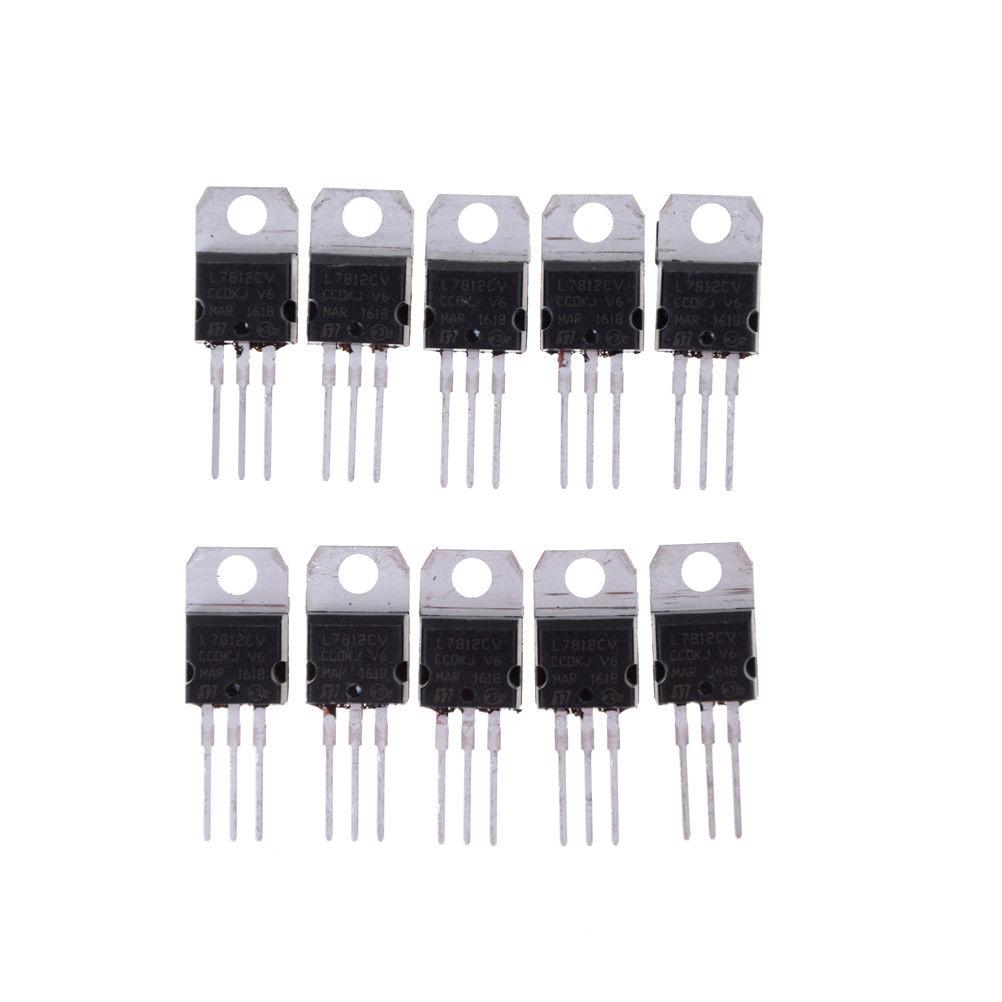 10 IC ổn áp L7812 L7812CV TO-220 12V 1.2A