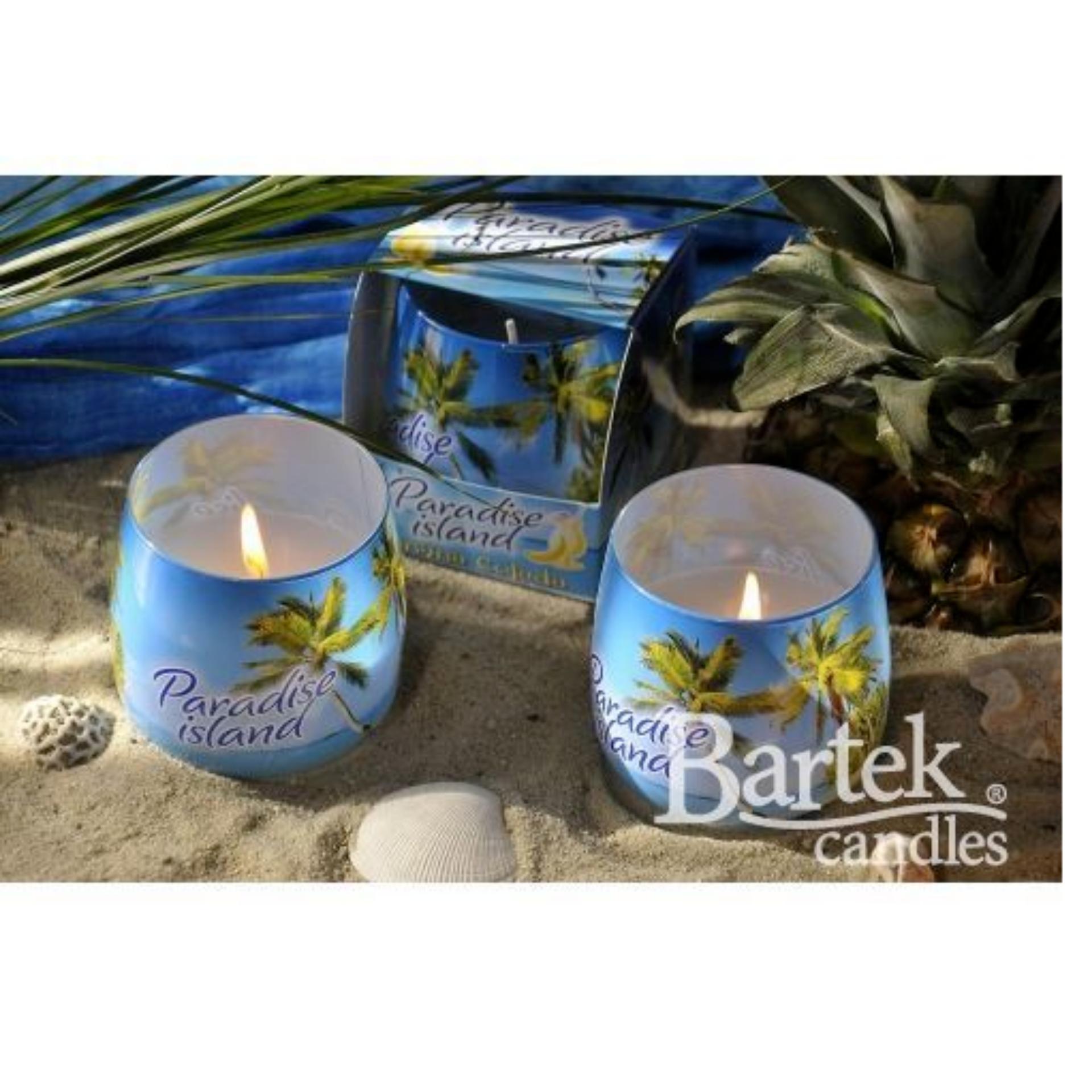 Ly nến thơm Bartek Candles BAT8964 Paradise Island 100g (Hương gió biển)