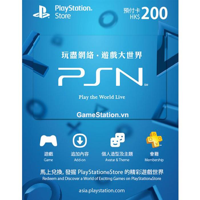 PSN Card 200HKD - Hong Kong