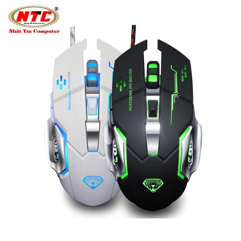 Chuột 6D chuyên Game DIVIPARD G502 Led đa màu DPI 3200 (Trắng) - Nhất Tín Computer