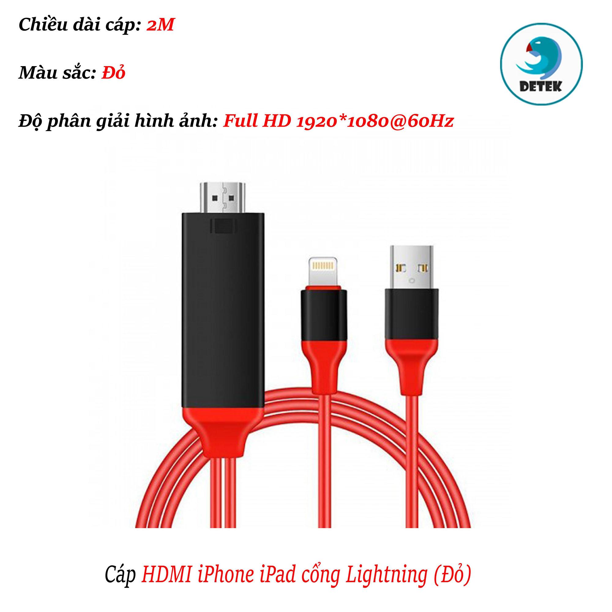 Cáp HDMI iPhone iPad cổng Lightning (GIAO MÀU NGẪU NHIÊN)