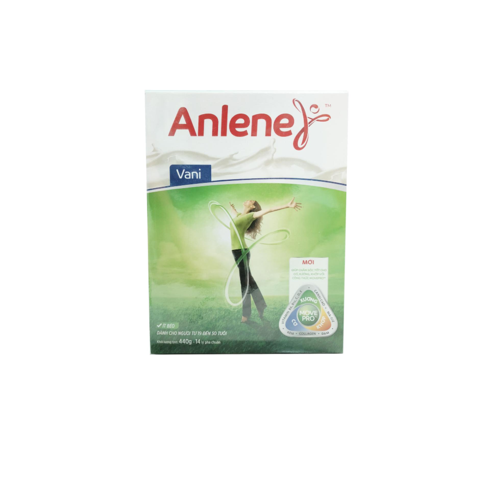 Anlene MOVEPRO™ 440G (hương vani, hộp giấy)