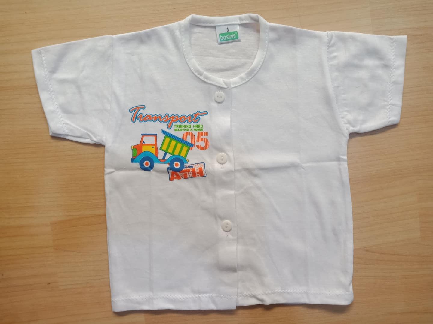 áo sơ sinh tay ngắn cotton 100% (COMBO 5 ÁO)(4kg đến 11kg)