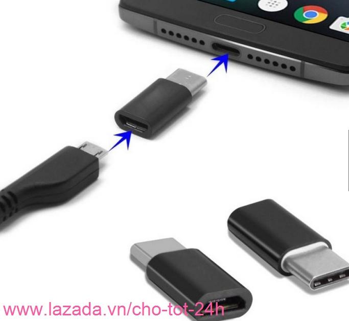 Đầu chuyển từ micro usb qua usb type c