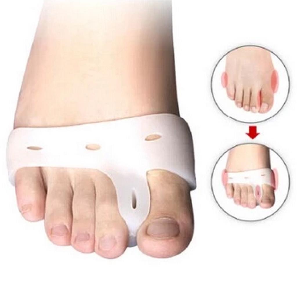 Giá mùa bão Set 2 Miếng Silicon Tách Ngón Chân Định Hình Bảo Vệ Ngón Chân