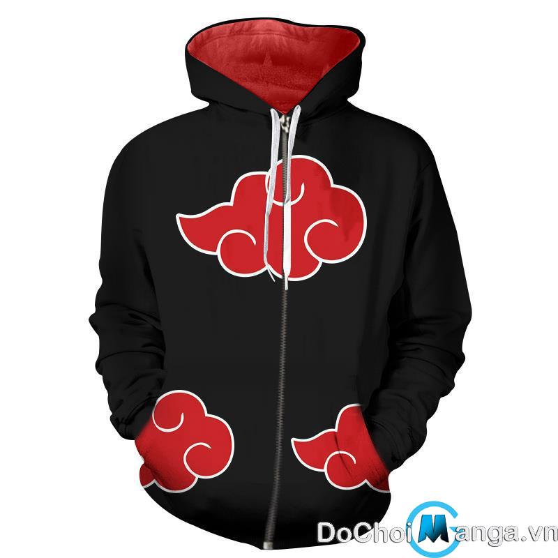 Áo Khoác 3D Akatsuki - Naruto