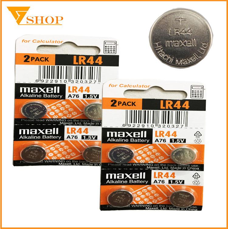 2 viên Pin LR44 Maxell Alkaline 1.5 V cao cấp