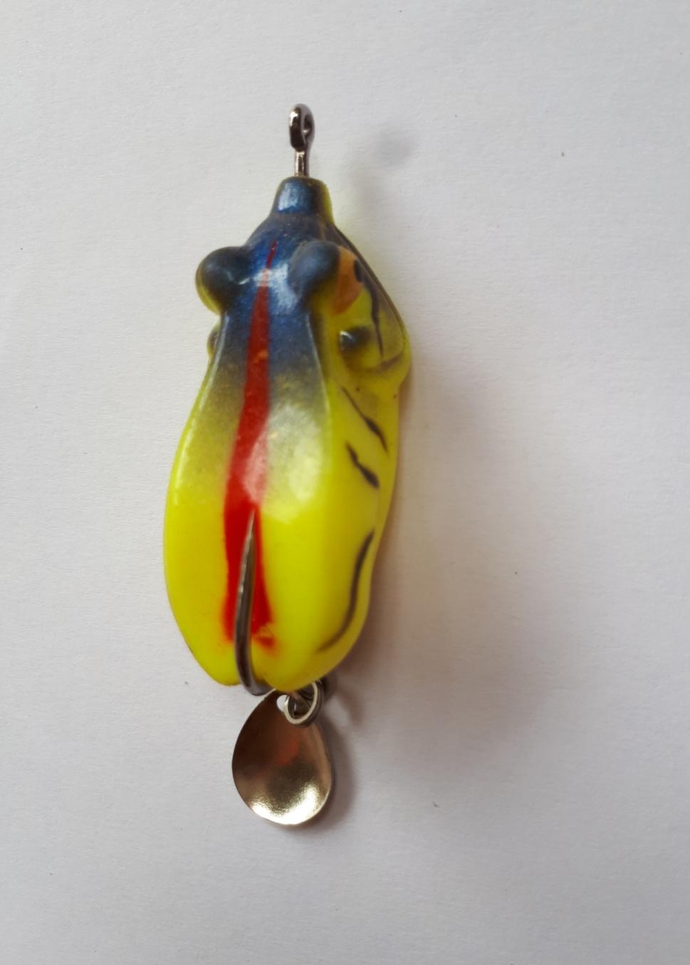 Mồi câu cá lóc- ếch mặt quỷ,mồi câu lure nhái hơi