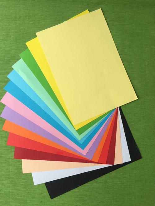 Bộ 10 tờ Giấy bìa cứng màu cam – khổ a4