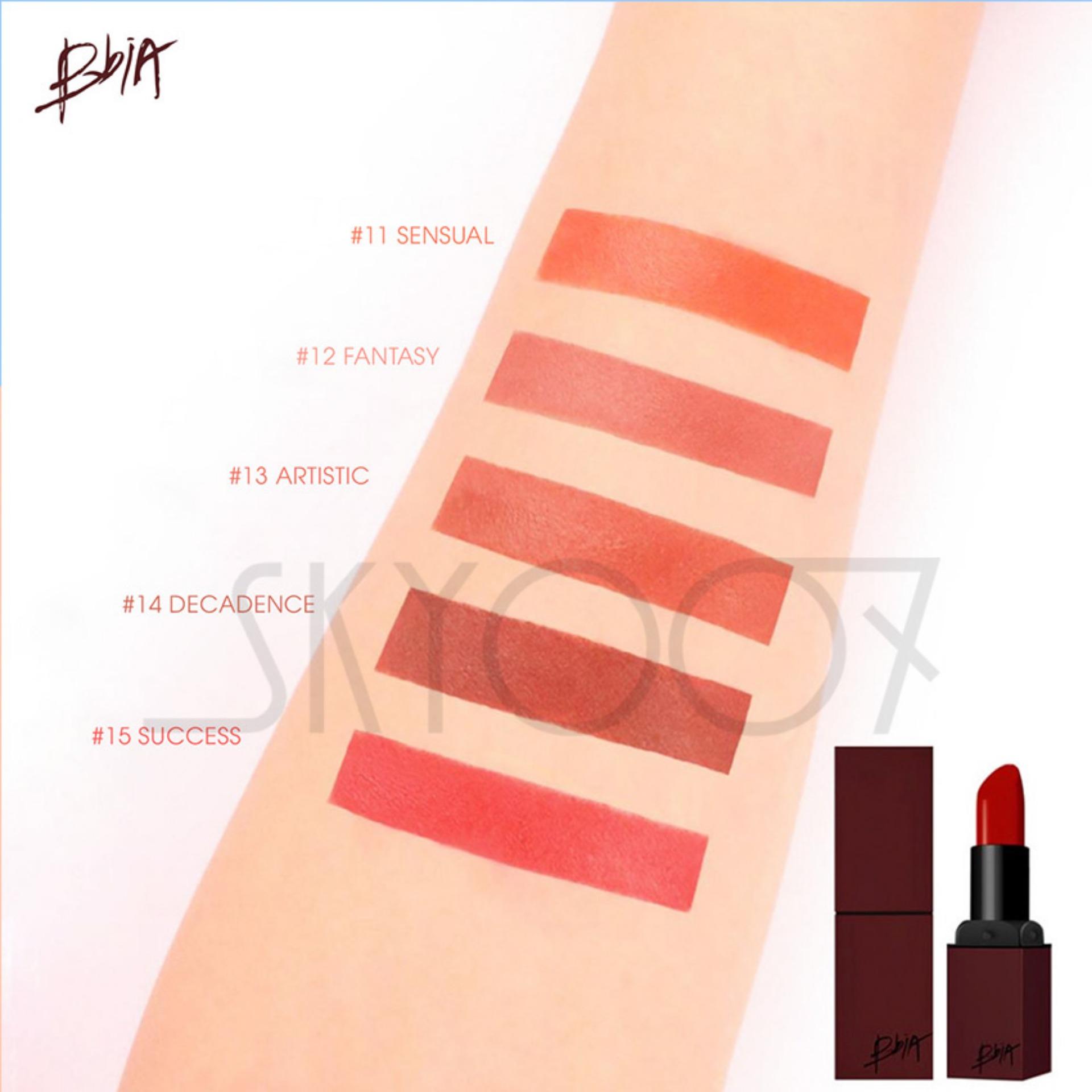 Son lì vỏ vuông bền màu Bbia Last Lipstick Version 2 – 10 Unique (Màu hồng đỏ)