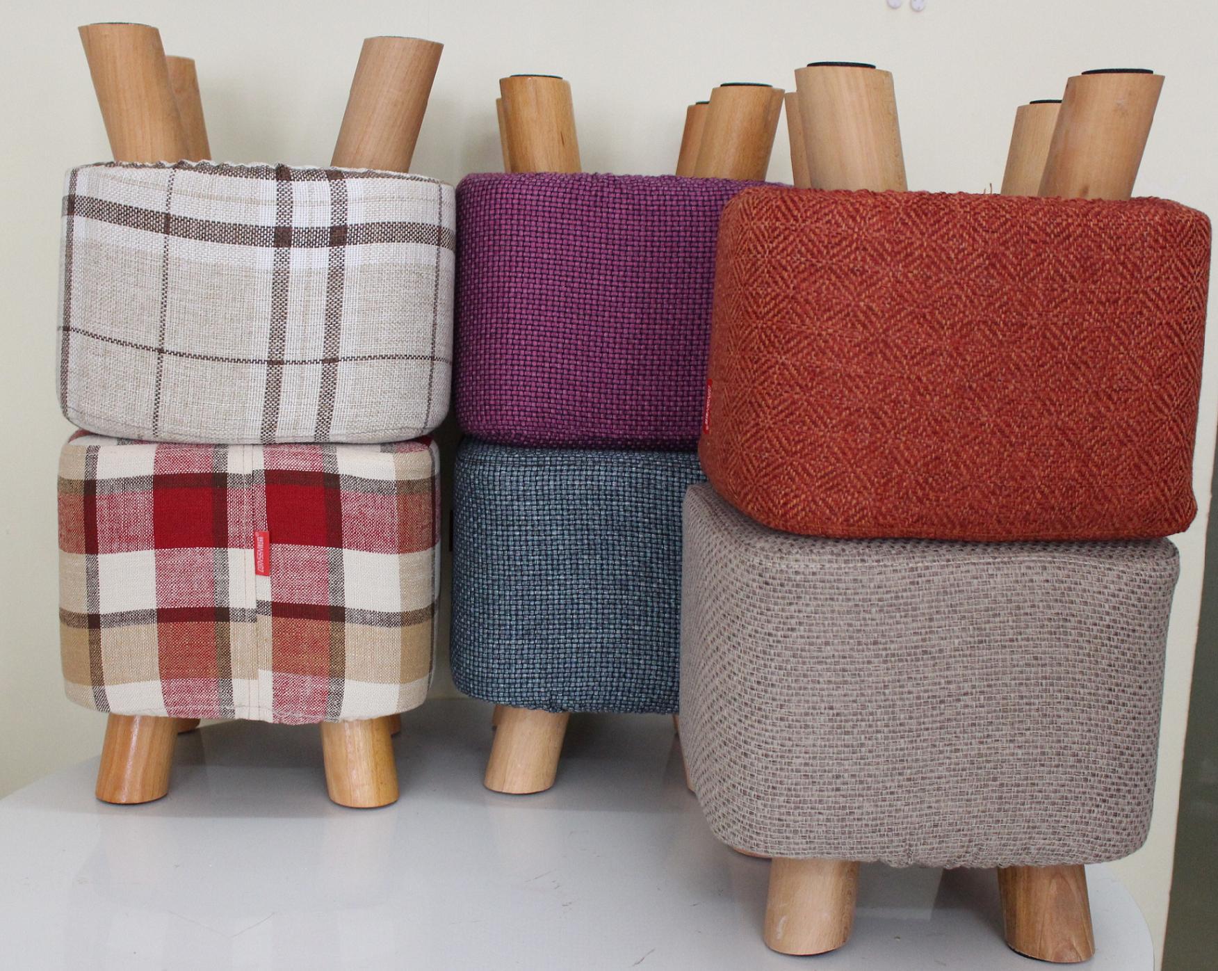 【Hàng Có Sẵn】Ghế đôn gỗ sofa giá rẻ GHS-762