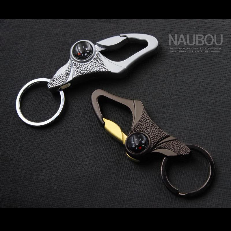 Móc Khóa Nam Móc Chìa Khóa Xe Máy Chìa Khóa Ô Tô Móc Khóa Thép Thái Lan CM33 Mới - Đen