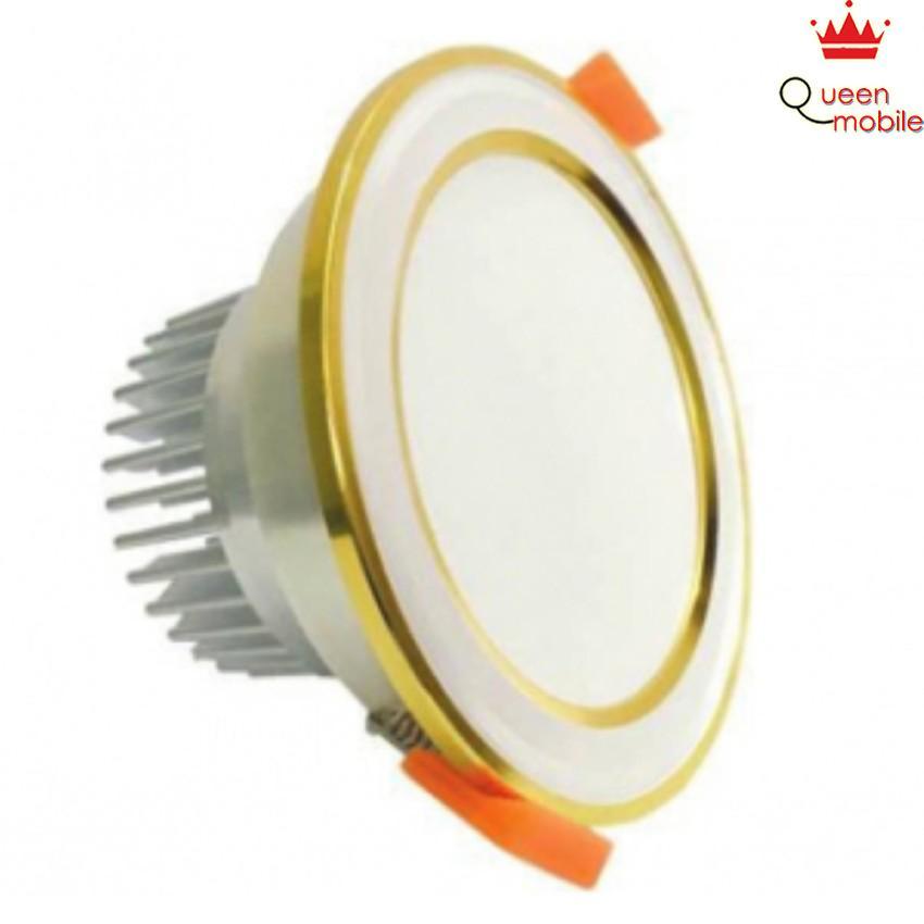 Bộ combo 10 bóng đèn led downlight âm trần màu vàng, viền vàng công suất 7W