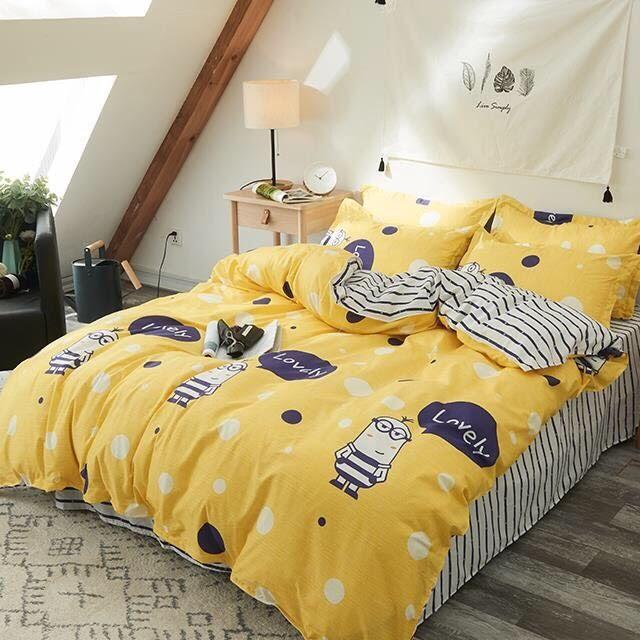 Bộ chăn ga gối hàn quốc 160x200