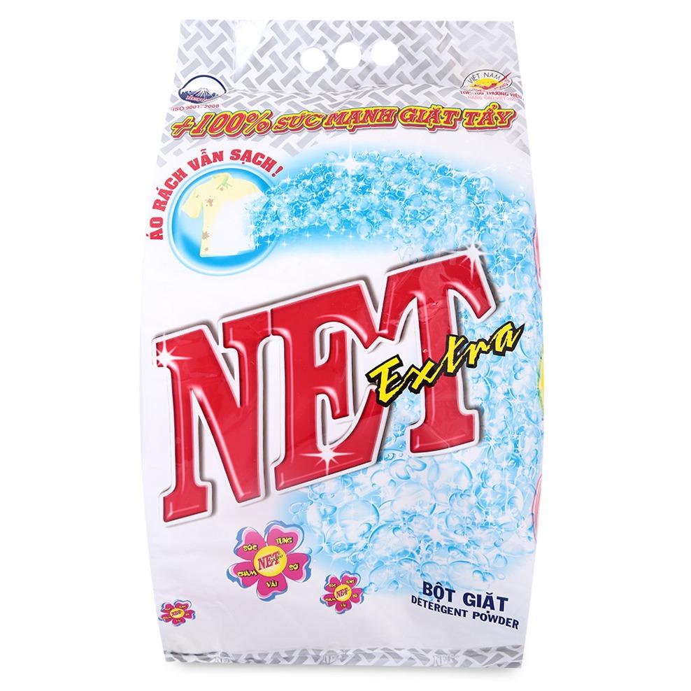 Bột giặt Net Extra siêu sạch 6kg hạt tẩy trắng quang học giúp quần áo luôn