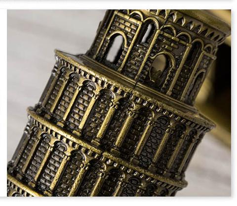 [HCM]Mô hình tháp nghiêng Pisa V.2 cao 20 cm (màu vàng rêu)