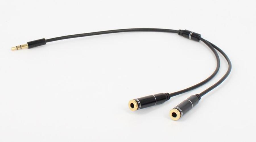 Cáp chia Audio 1 ra 2 chuẩn 3.5 mm