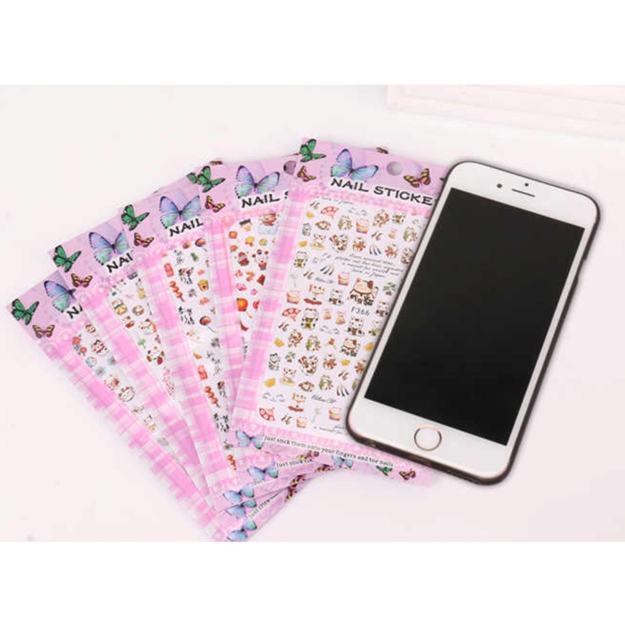 MIẾNG DÁN MÓNG TAY 3D NAIL STICKER HÌNH MÈO THẦN TÀI