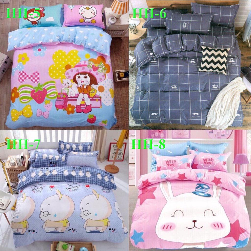 Bộ ga gối poly m8 nhiều mẫu lựa chọn