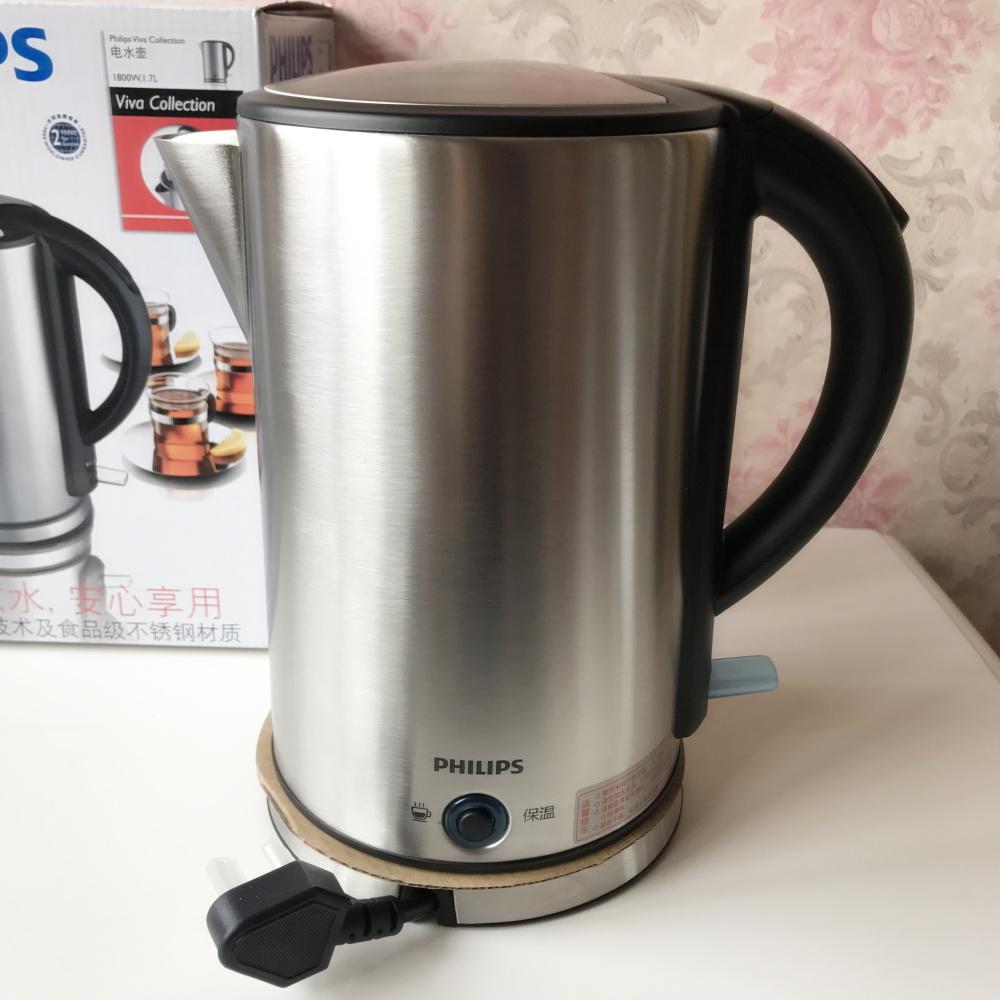 Ấm đun nước siêu tốc Philips HD9316 (Bạc) - Hàng nhập khẩu