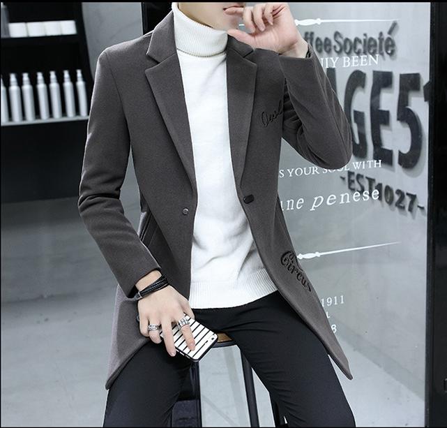 Áo khoác dạ nam dáng dài 0223-SS