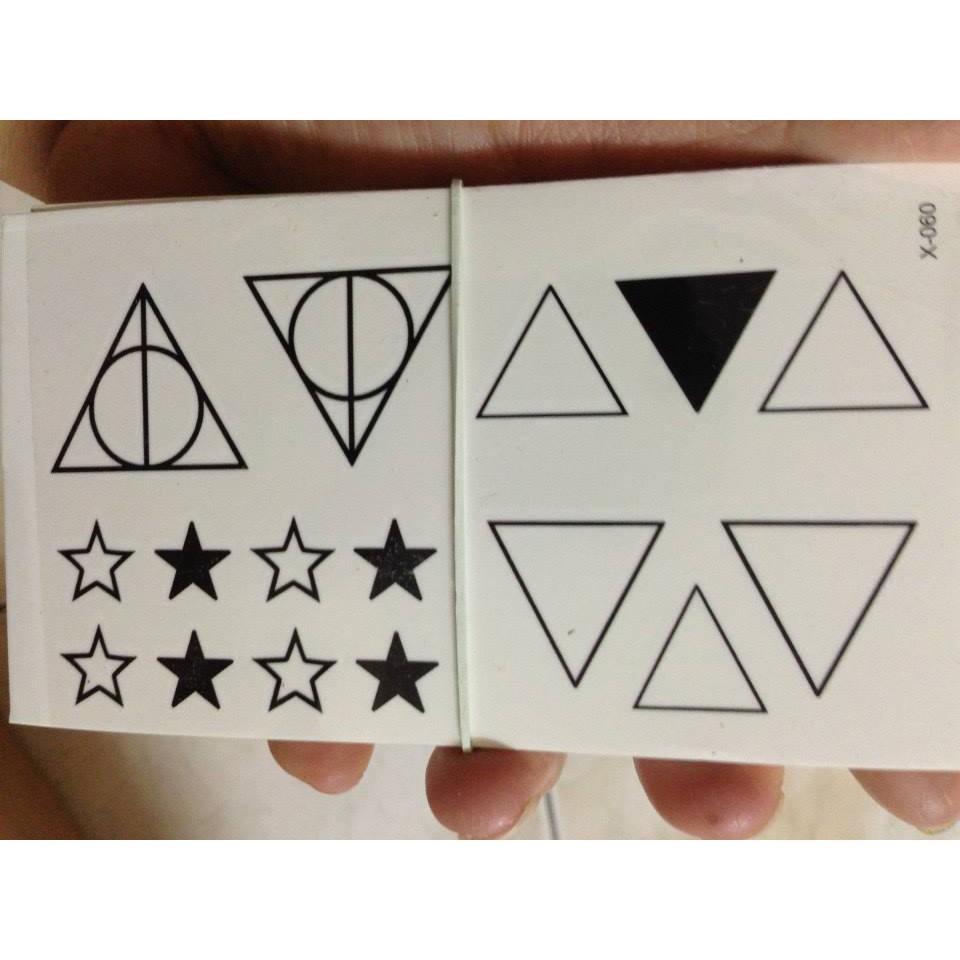 [HCM]hình xăm dán couple (mua 5 tâm tặng mini tattoo)